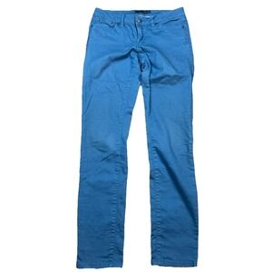 Prana Jeans Womens 6/28 Blue Skinny Outdoors Stretch Zip Fly